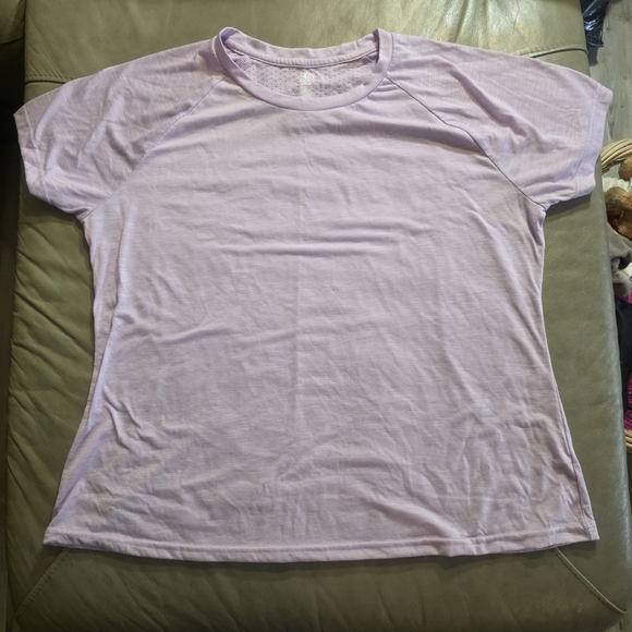 Athletic Works Tops - Athletic Works  Lavender Short Sleeve Tee With Mesh Back